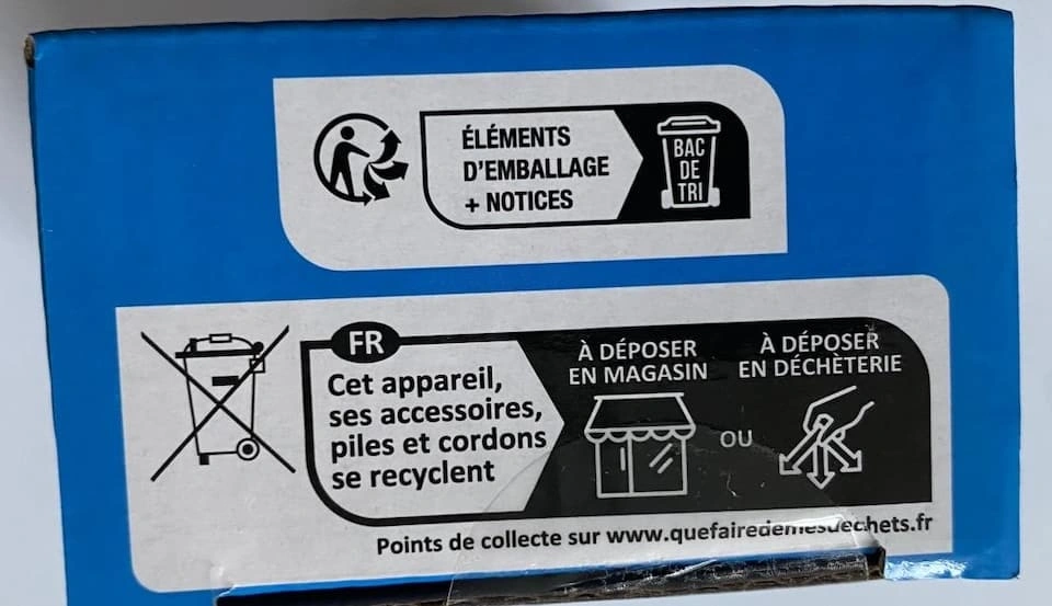 Sicherheitsangabe auf der Originalverpackung