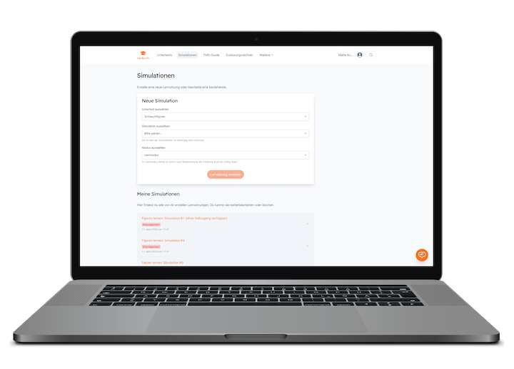 Bild der TMS Lernplattform